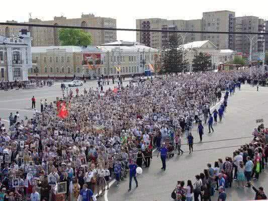 Двадцать тысяч тамбовчан приняли участие в акции «Бессмертный полк» 